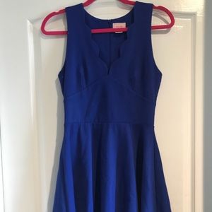 Blue cocktail dress